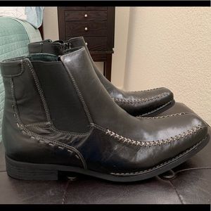 Steve Madden Loadyr Black Leather Brand new